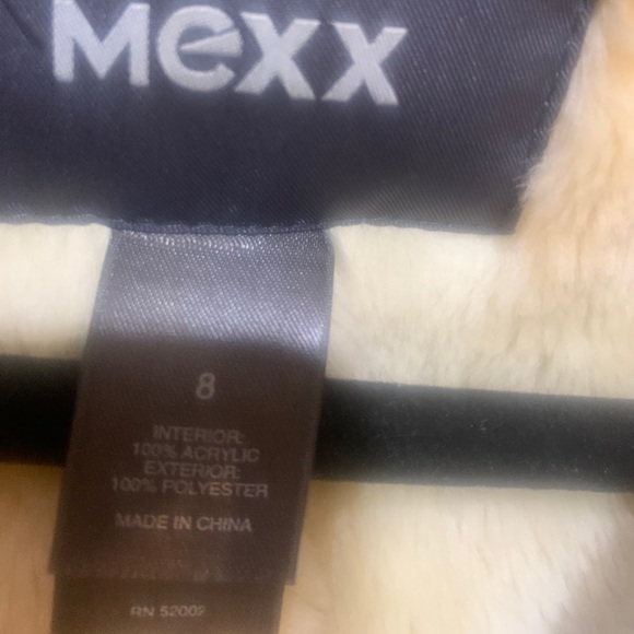 Mexx Faux Fur Jacket, Size 8 - Picture 3 of 7